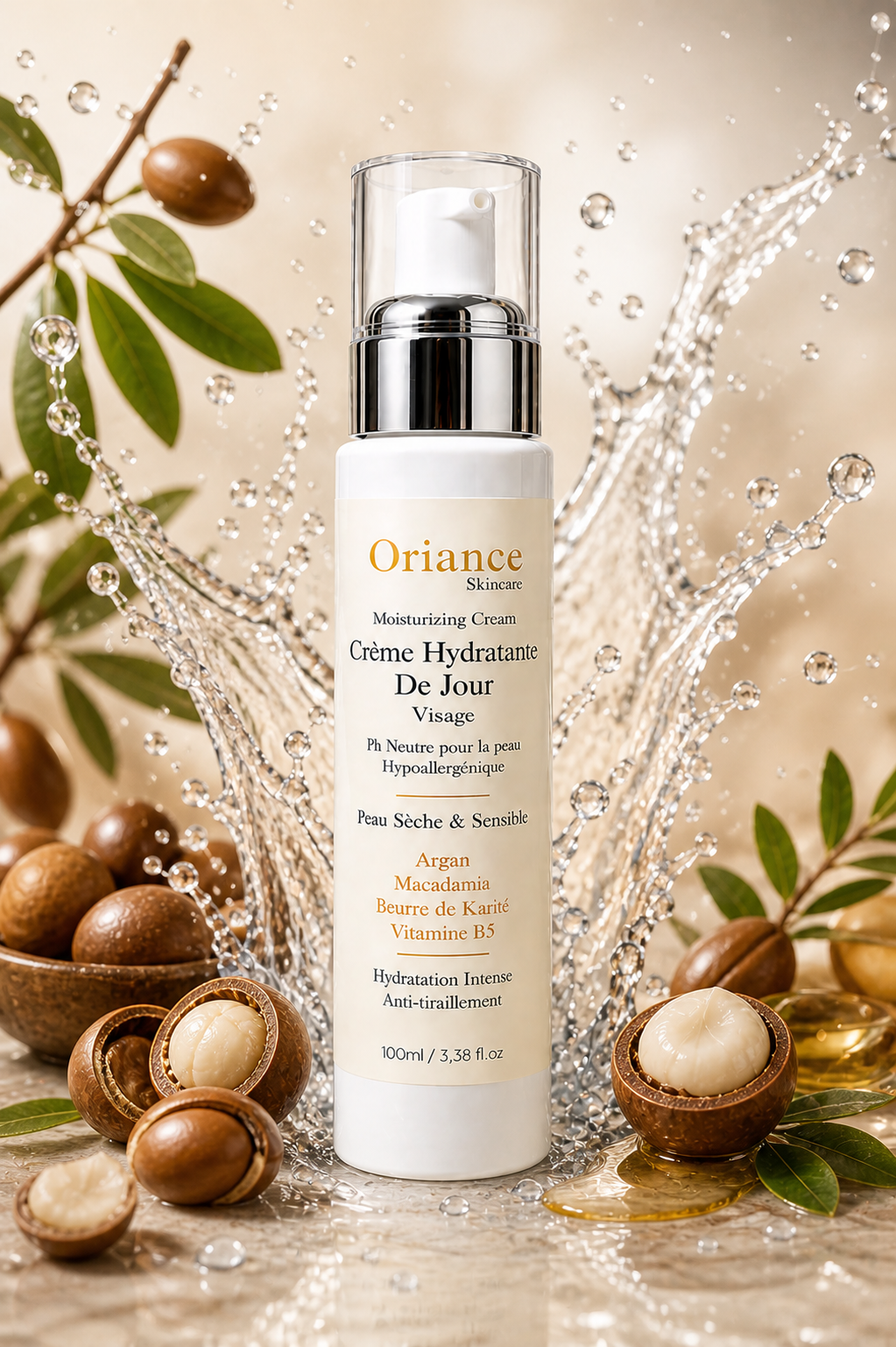 Crème Hydratante de Jour – Éclat & Protection (100ml)
