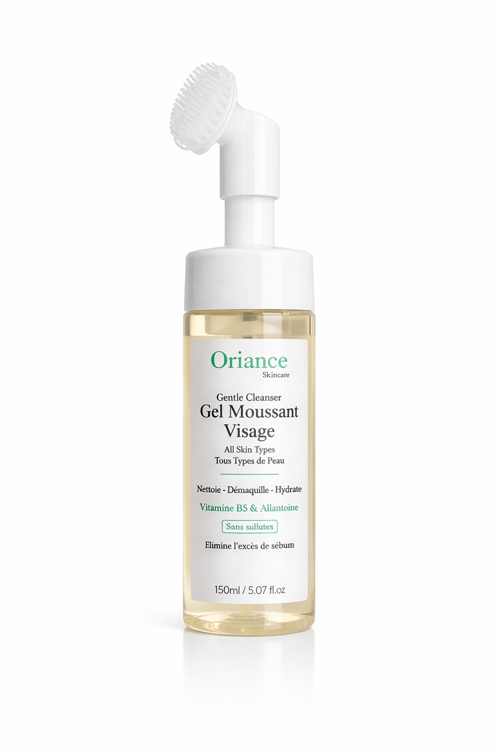 Gel Moussant Visage Nettoyant – Pureté & Éclat (150ml)
